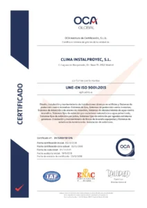 CERTIFICADO ISO9001